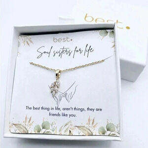 Necklace with message to friends | BFF Necklace